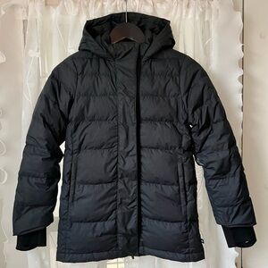 Athleta Girl Black Puffer Coat